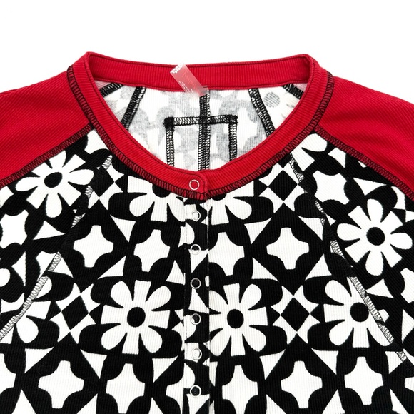 NWT New Free People Movement Women's Size Small S Kicked Off Print Layer Shirt - Picture 6 of 8